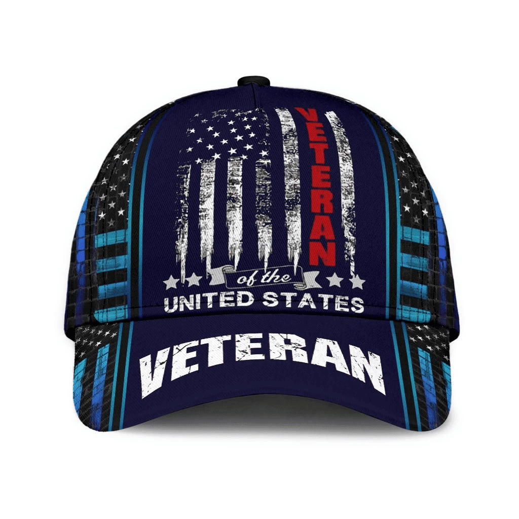 Veteran Of The US Cap 3D Navy Color Cap Trucker Hats Custom Hats Gifts For Men & Women
