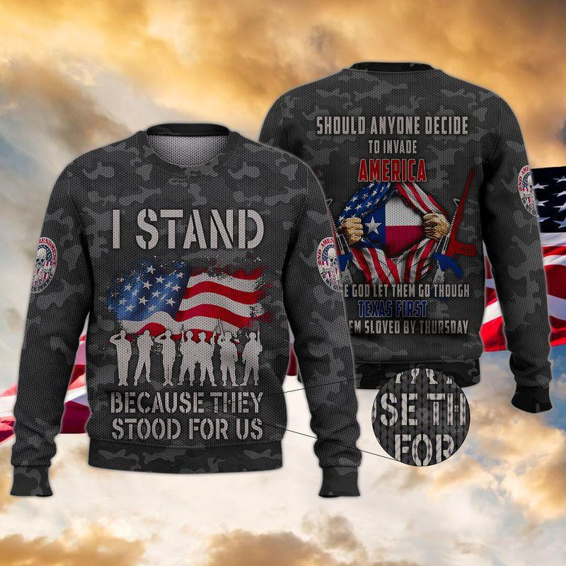 Veteran Ugly Christmas Sweater Adult 3D Funny Matching for family