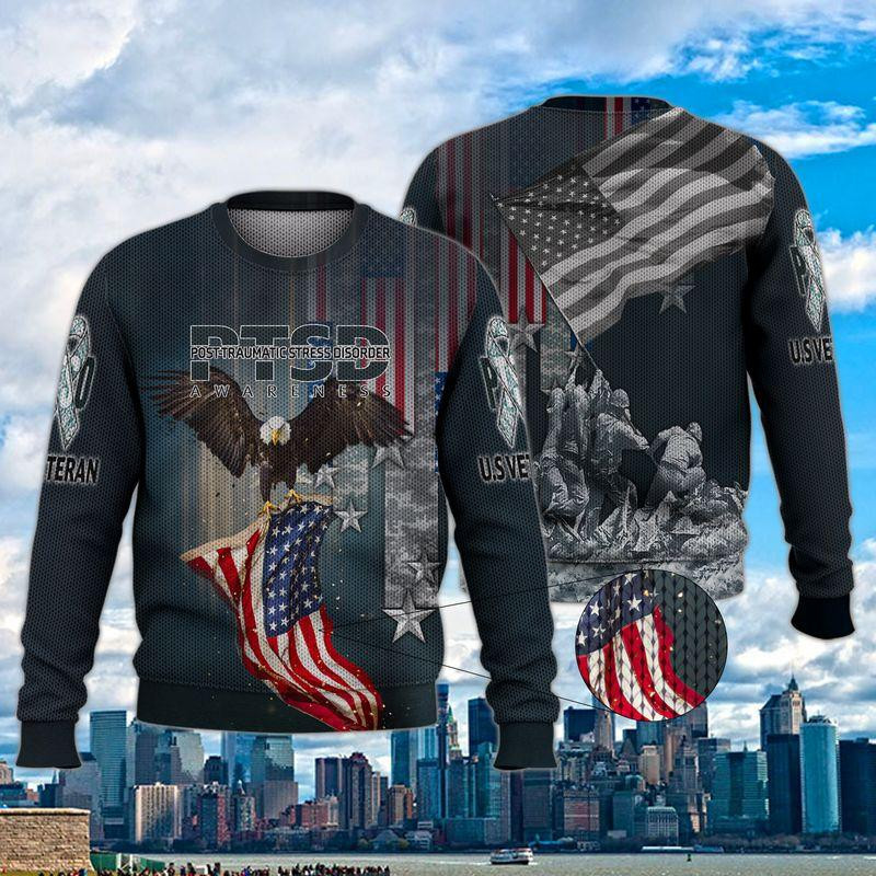 Veteran Ugly Christmas Sweater Adult 3D Funny Matching for family