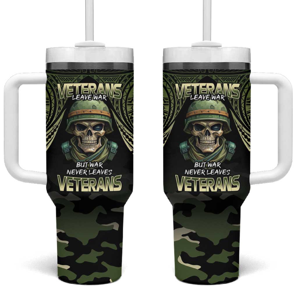 Veterans Day War Never Leaves A Veteran Proud Military Custom Stanley Cup 40 oz 30 oz Tumbler With HandleTVC2301357
