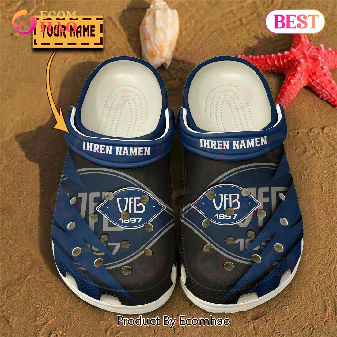 VfB Oldenburg Liga Sport Crocs Crocband Clogs Shoes Comfortable For Men Women and Kids