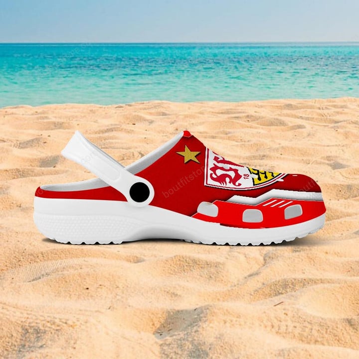 VfB Stuttgart Bundesliga Sport Crocs Crocband Clogs Shoes Comfortable For Men Women and Kids - Image 2