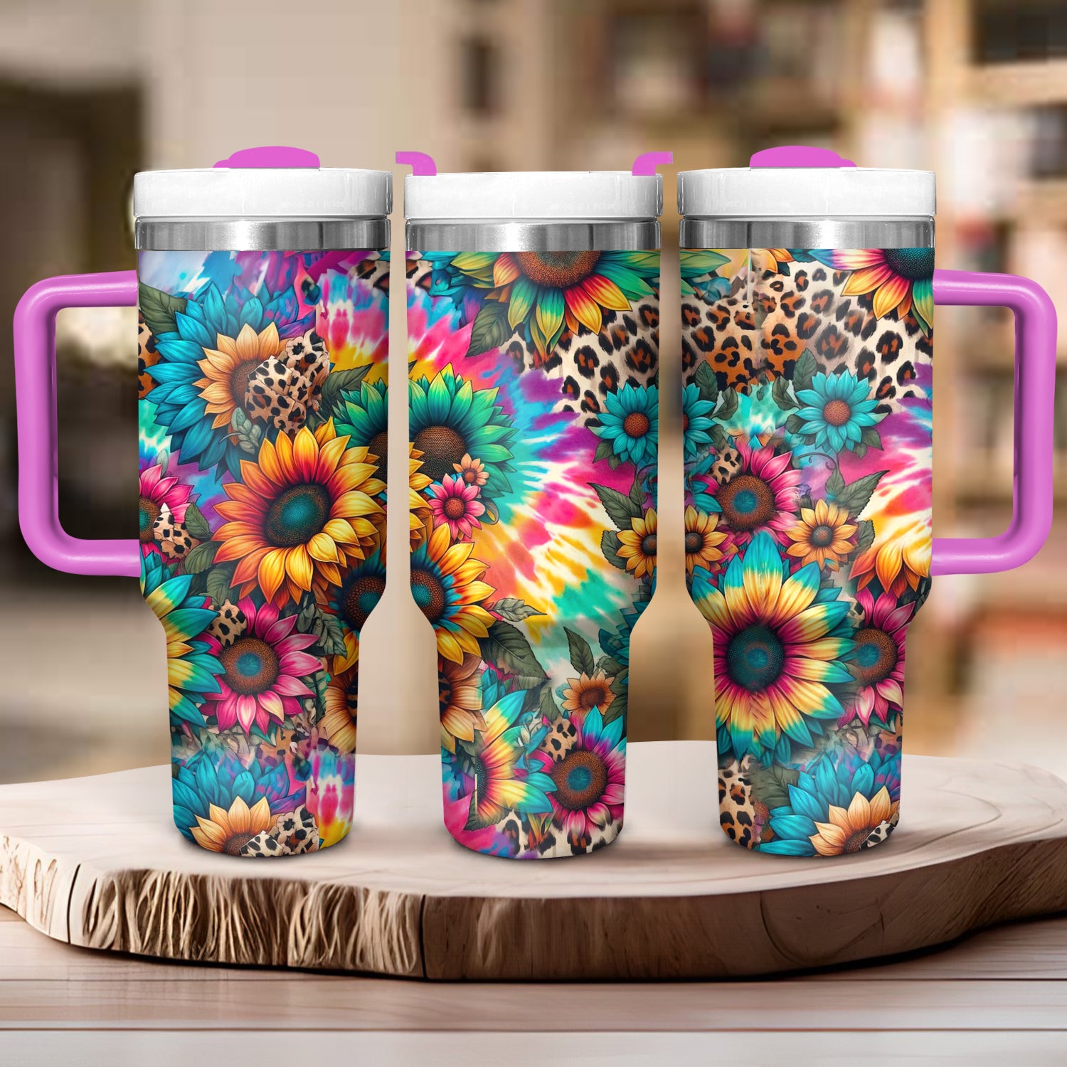 Vibrant Sunflower Custom Stanley Cup 40 oz 30 oz Tumbler With HandleTVC2301725