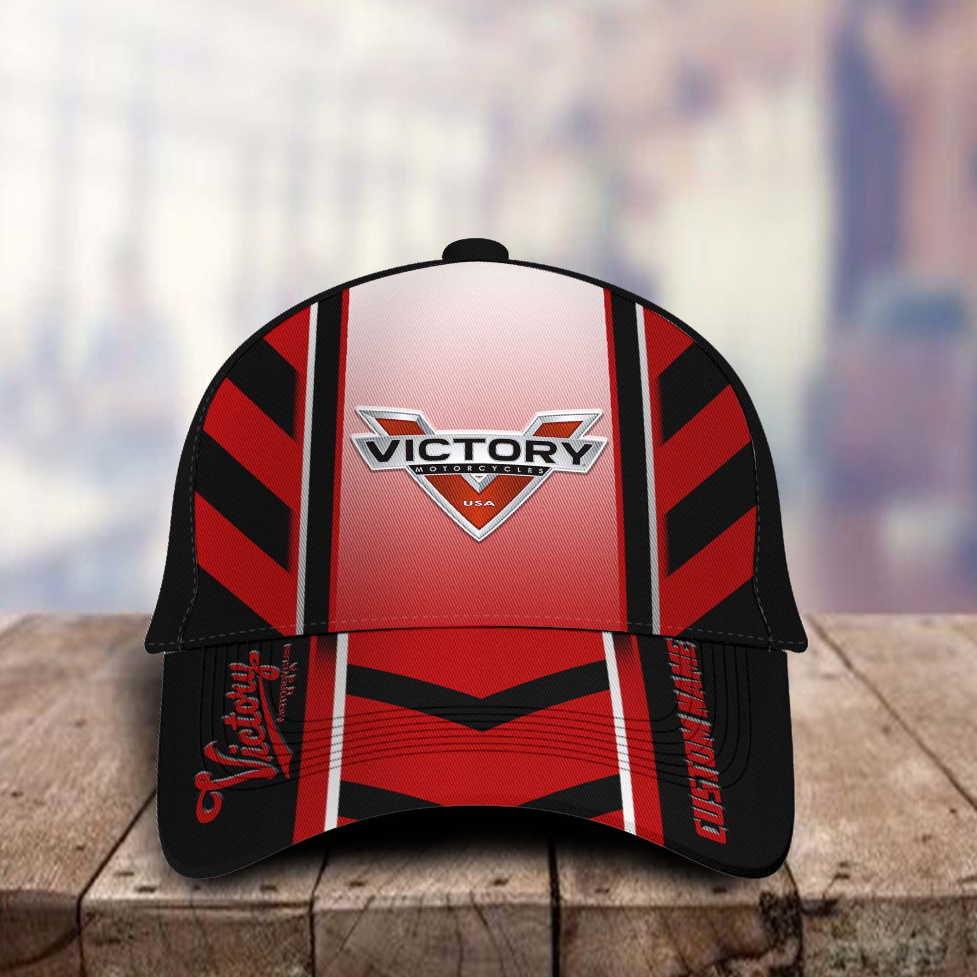 Victory Motorcycles 3D Classic Cap Custom Name Trucker Hats Custom Hats Gifts For Men & Women