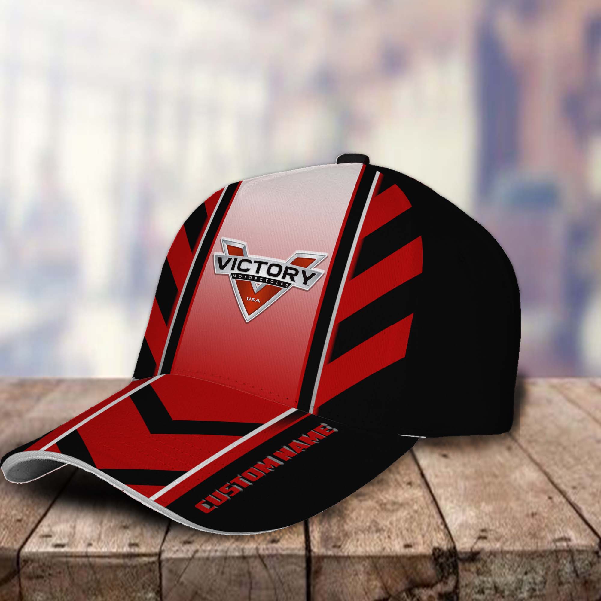 Victory Motorcycles 3D Classic Cap Custom Name Trucker Hats Custom Hats Gifts For Men & Women