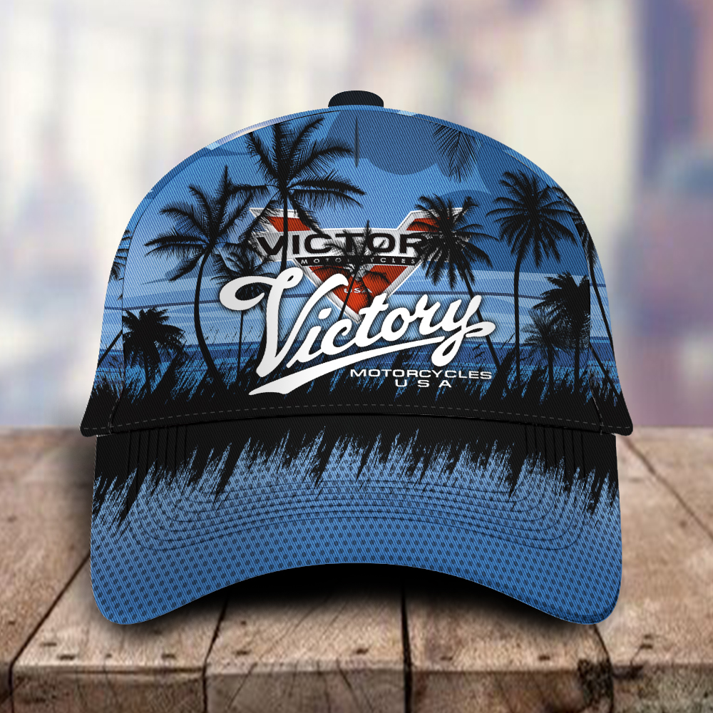 Victory Motorcycles 3D Classic Cap Hawaiian Tropical Car Motor Brand Hats Trucker Hats Custom Hats Gifts For Men & Women