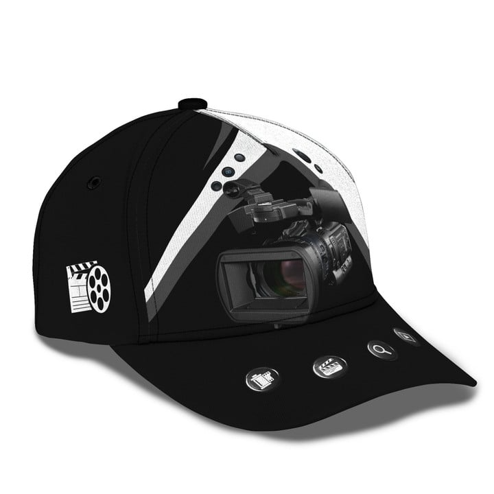 Videographer Cap Personalized Name 3D Videography Camera Tools Trucker Hats Custom Hats Gifts For Men & Women