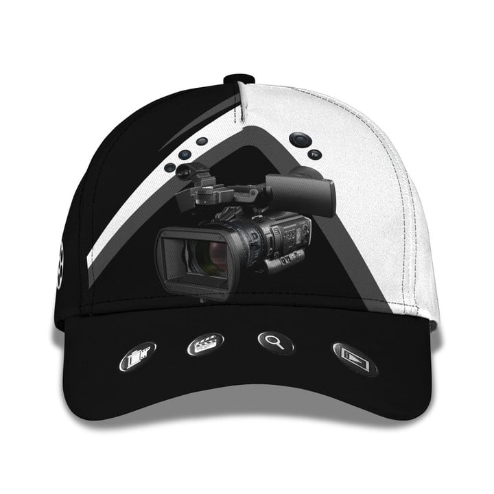 Videographer Cap Personalized Name 3D Videography Camera Tools Trucker Hats Custom Hats Gifts For Men & Women