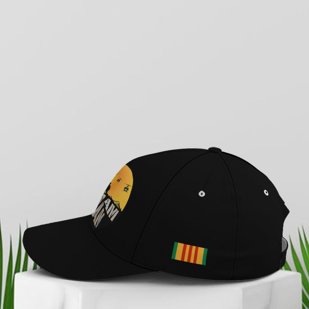 Vietnam Veteran Soldiers Black Baseball Cap Trucker Hats Custom Hats Gifts For Men & Women