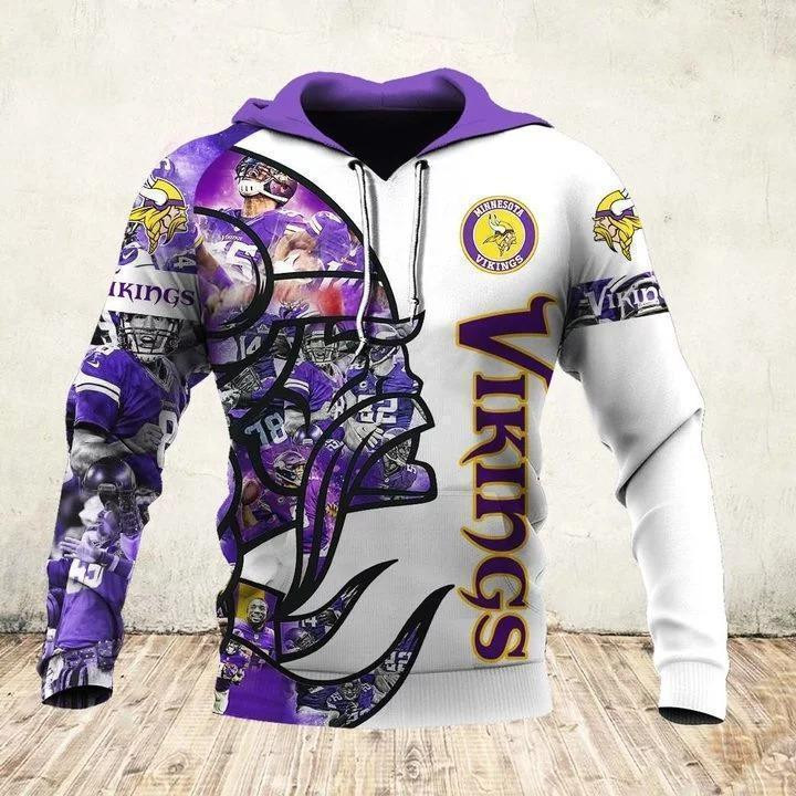 Viking 3D All Over Print Hoodie, Zip Hoodie