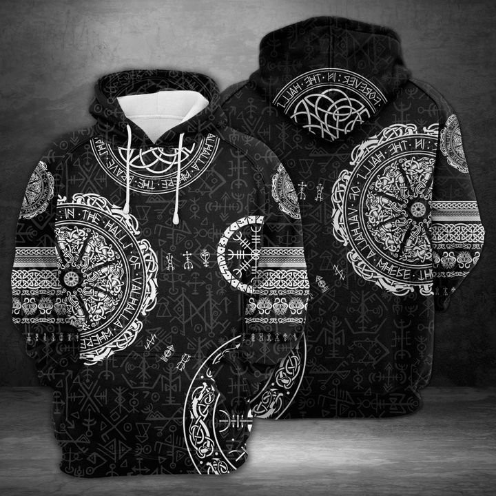 Viking 3D All Over Print Hoodie, Zip Hoodie