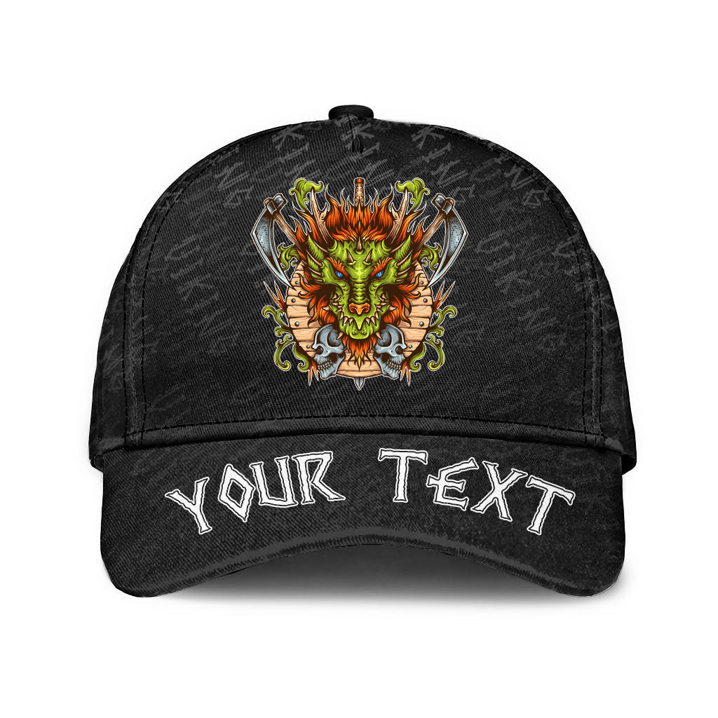 Viking Classic Cap (Custom) Dragon Symbol Tattoo Classic Cap RLT12 Trucker Hats Custom Hats Gifts For Men & Women