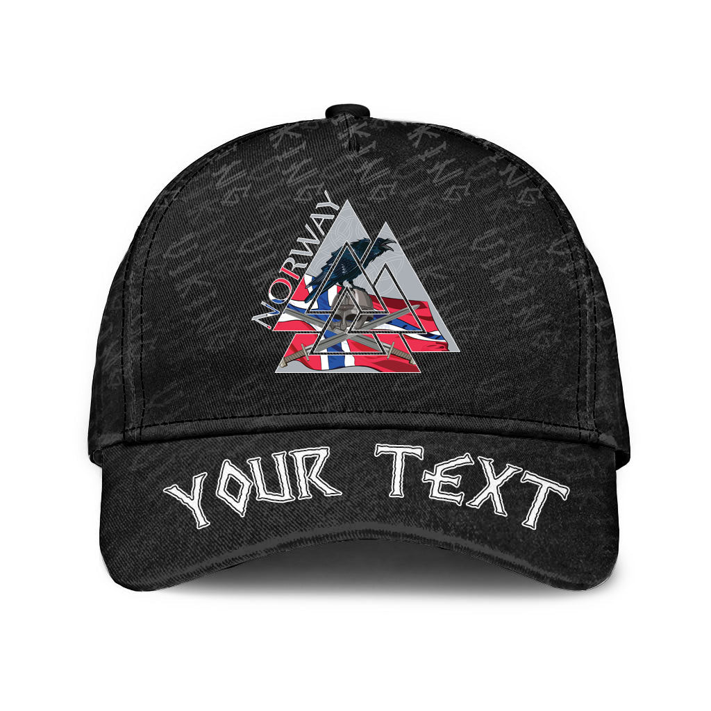 Viking Classic Cap (Custom) Norway Valknut Classic Cap RLT12 Trucker Hats Custom Hats Gifts For Men & Women