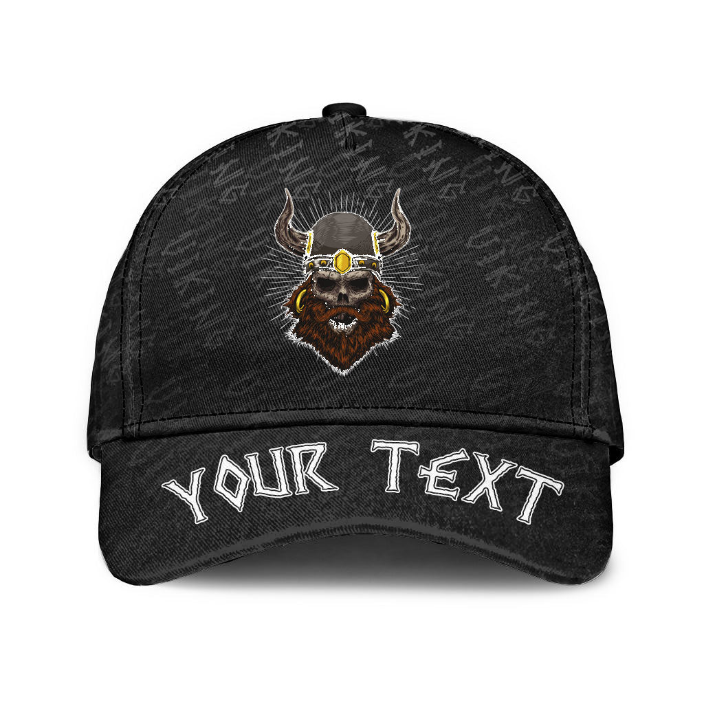 Viking Classic Cap (Custom) Old Skull Face Isolated Classic Cap RLT12 Trucker Hats Custom Hats Gifts For Men & Women