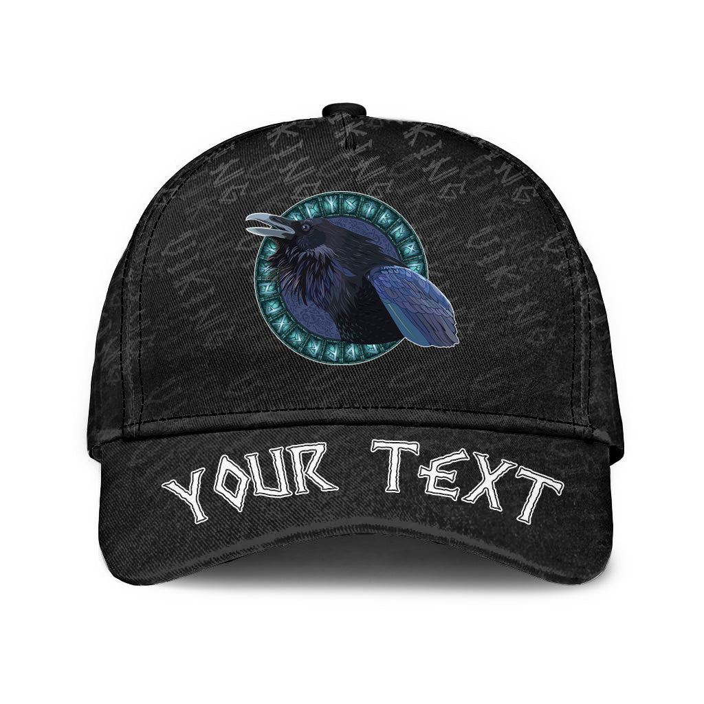 Viking Classic Cap (Custom) Raven and Runes 2 Classic Cap RLT12 Trucker Hats Custom Hats Gifts For Men & Women