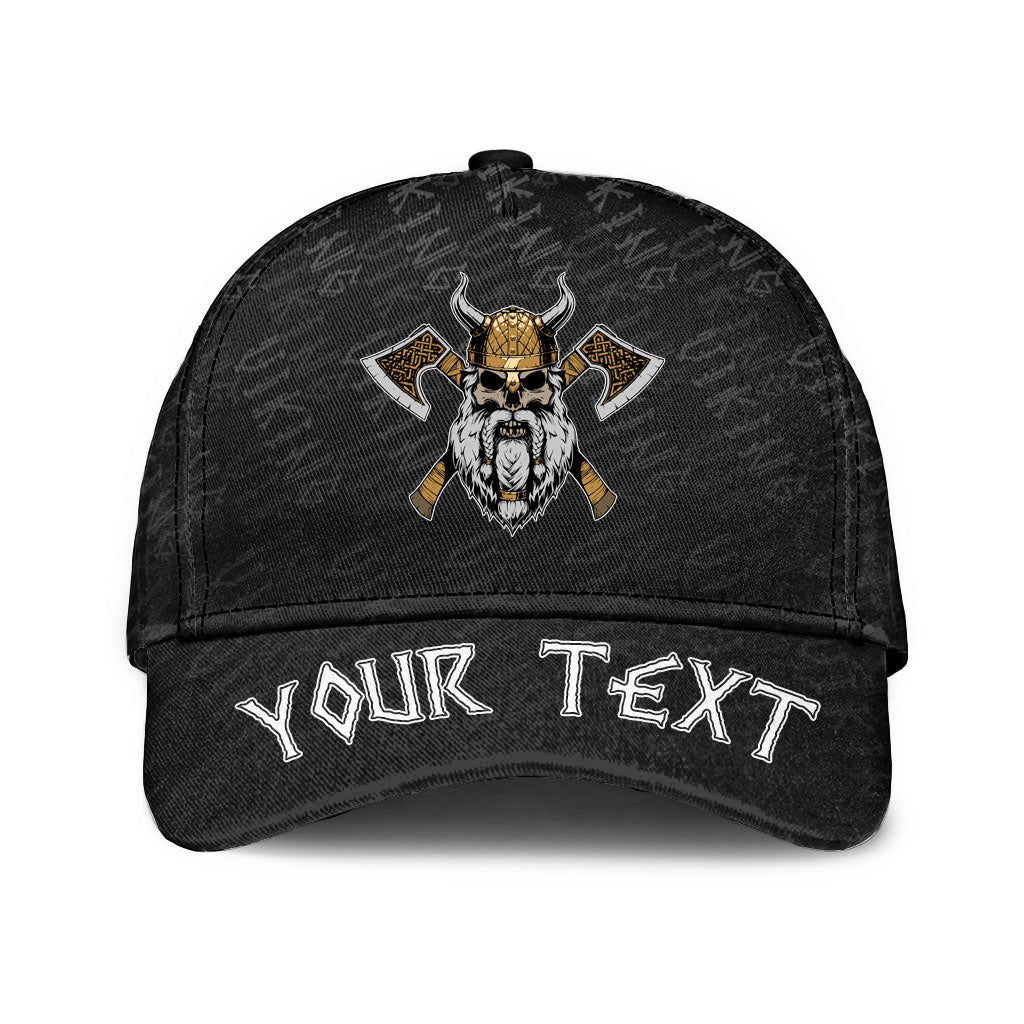 Viking Classic Cap (Custom) Skull and Axes Classic Cap RLT12 Trucker Hats Custom Hats Gifts For Men & Women