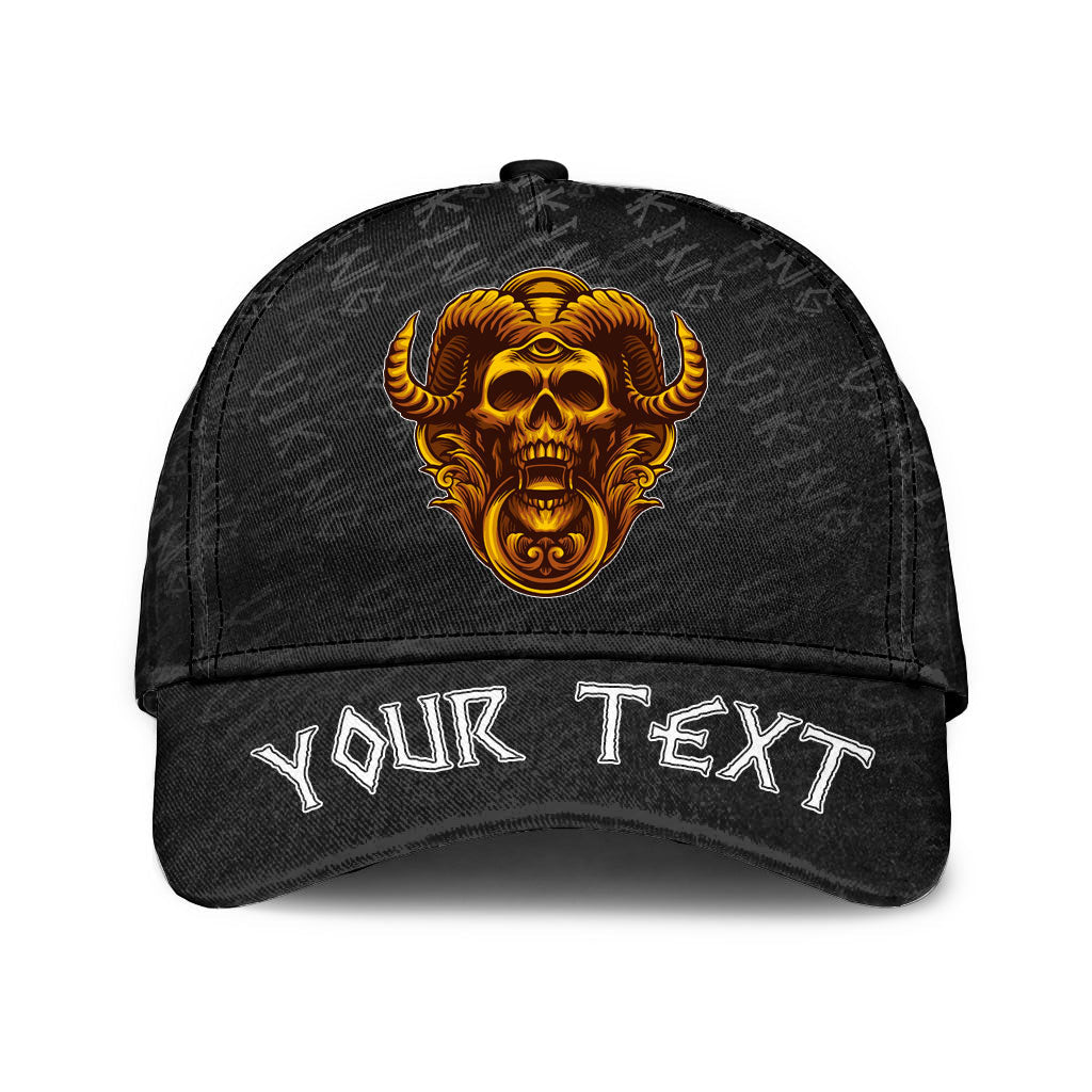 Viking Classic Cap (Custom) Skull Axes Classic Cap RLT12 Trucker Hats Custom Hats Gifts For Men & Women