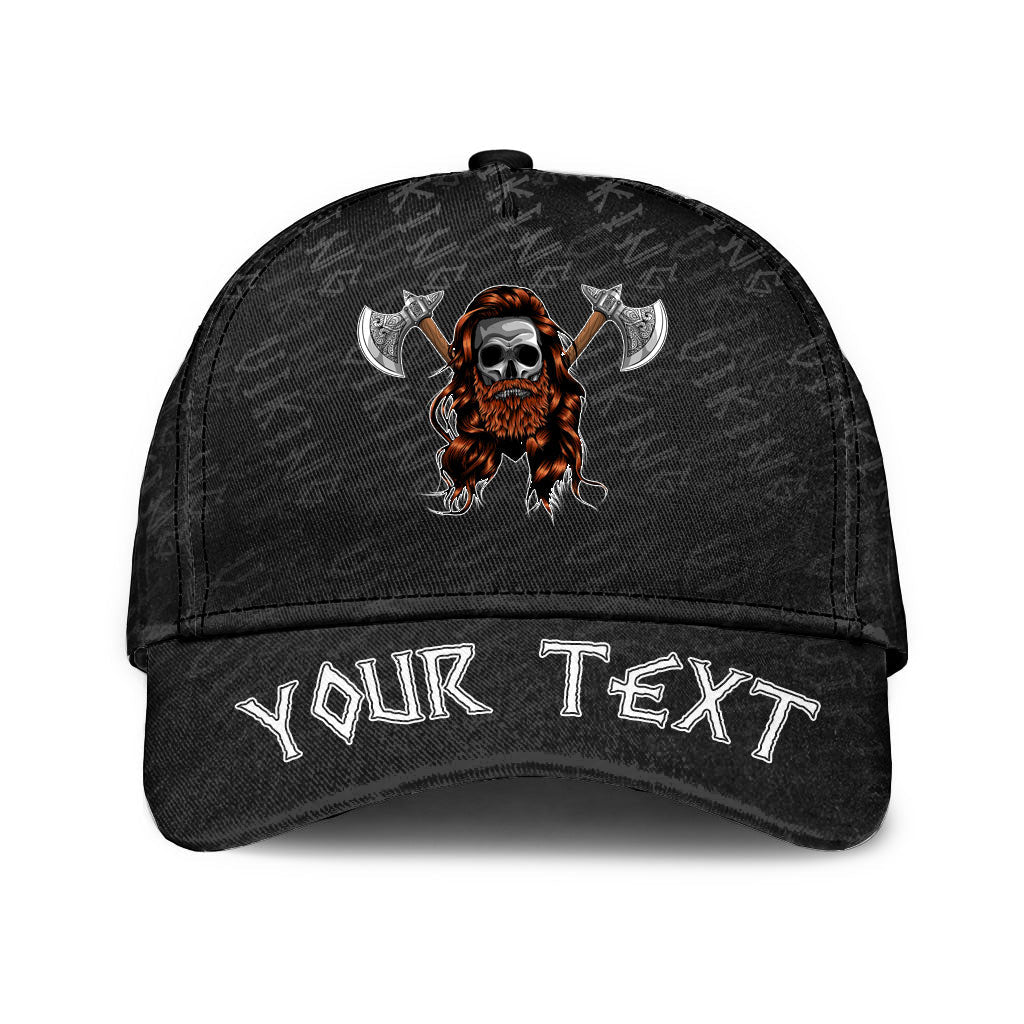 Viking Classic Cap (Custom) Skull With Crossed Axes Classic Cap RLT12 Trucker Hats Custom Hats Gifts For Men & Women