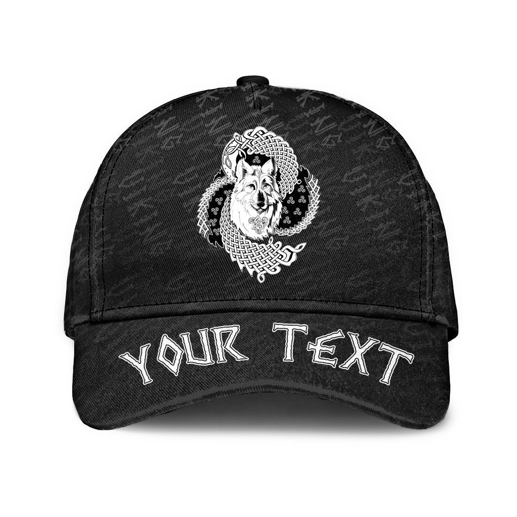 Viking Classic Cap (Custom) Spiritual Symbol Of Legendary Wolf From Ancient Mythology Classic Cap RLT12 Trucker Hats Custom Hats Gifts For Men & Women