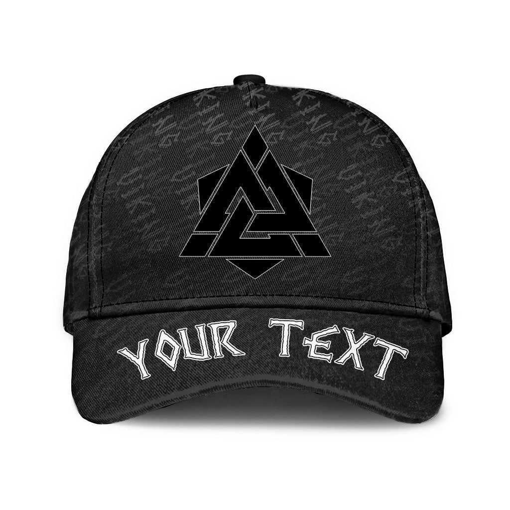 Viking Classic Cap (Custom) Valknut Black Classic Cap RLT12 Trucker Hats Custom Hats Gifts For Men & Women