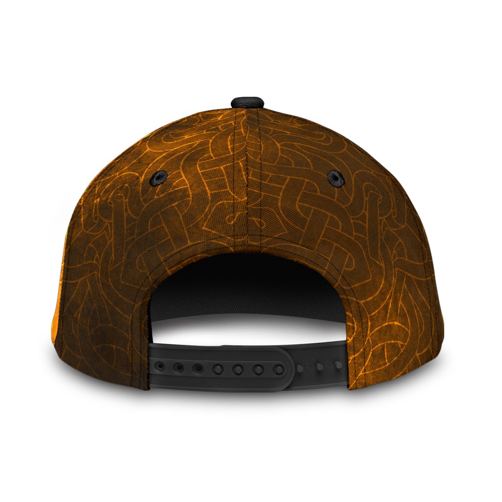 Viking Classic Cap Gold Spear Of The God Odin Gungnir and Two Gold Ravens RLT12 Trucker Hats Custom Hats Gifts For Men & Women