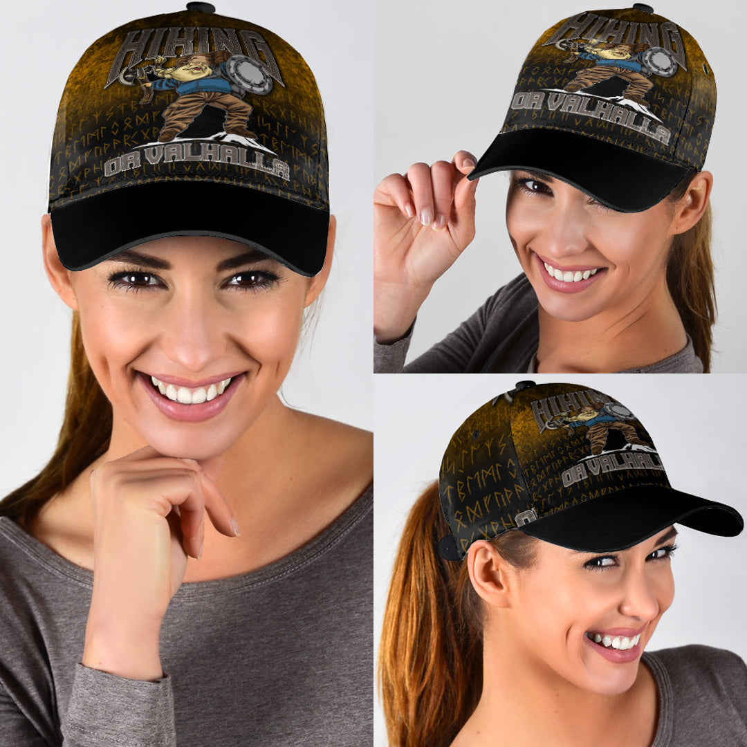 Viking Classic Cap Hiking or Valhalla Classic Cap RLT12 Trucker Hats Custom Hats Gifts For Men & Women