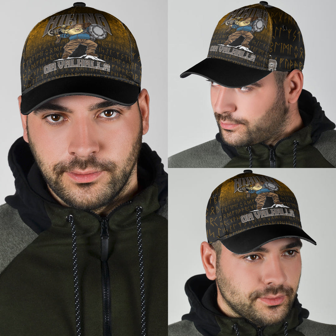 Viking Classic Cap Hiking or Valhalla Classic Cap RLT12 Trucker Hats Custom Hats Gifts For Men & Women