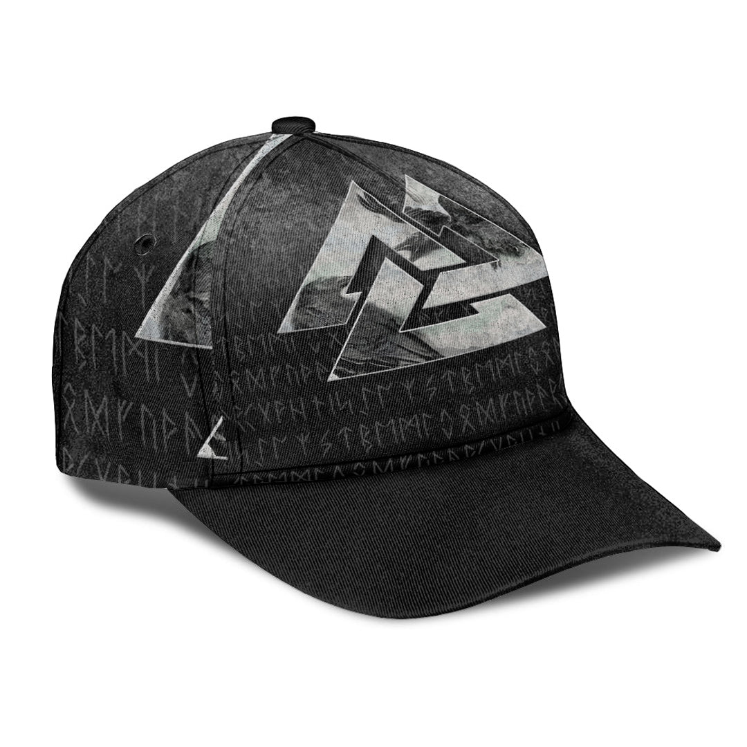 Viking Classic Cap Huginn Muninn Ravens from Odin Viking Classic Cap RLT12 Trucker Hats Custom Hats Gifts For Men & Women