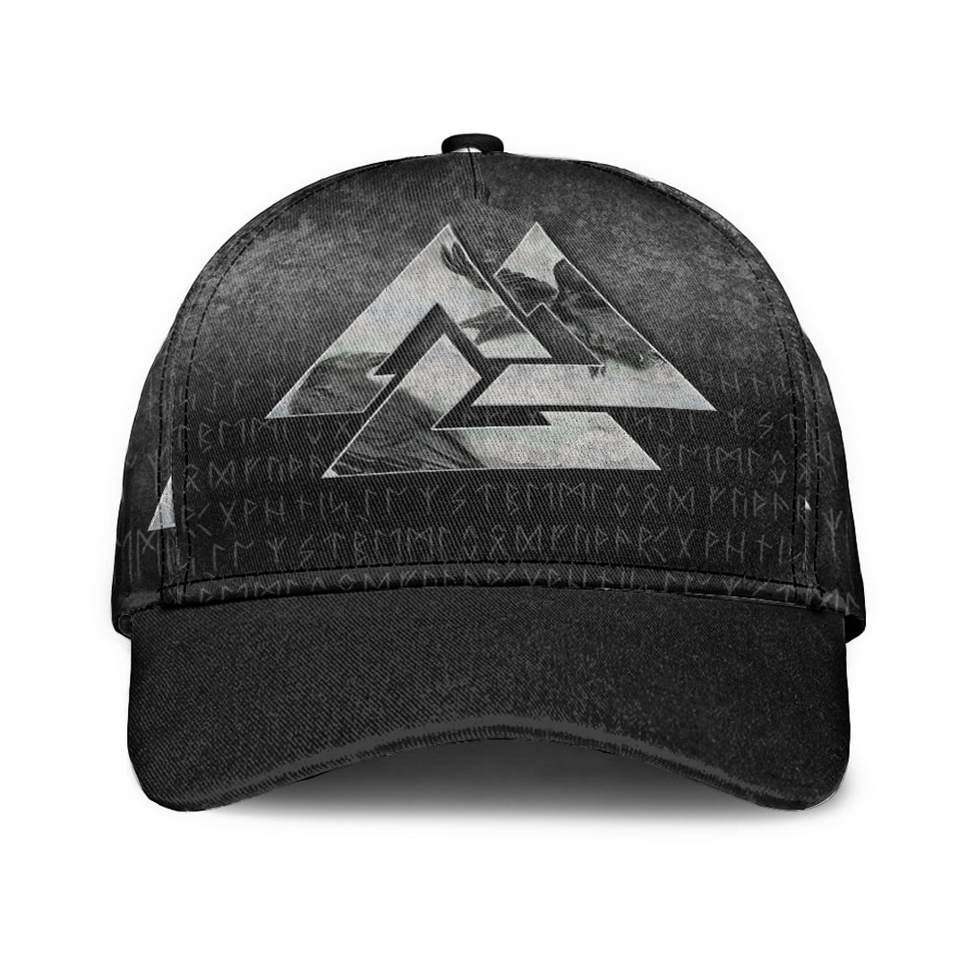 Viking Classic Cap Huginn Muninn Ravens from Odin Viking Classic Cap RLT12 Trucker Hats Custom Hats Gifts For Men & Women