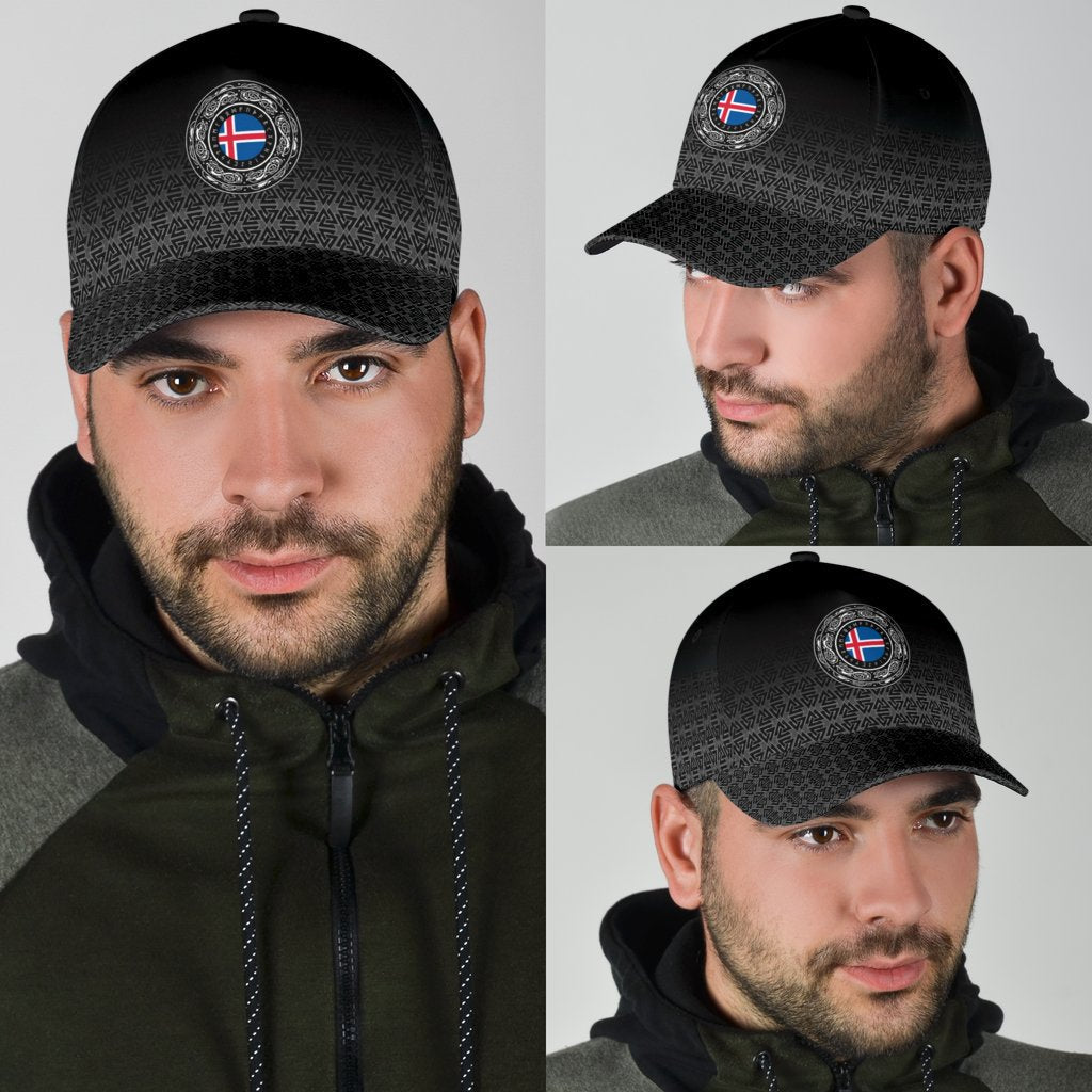 Viking Classic Cap Iceland Coat Of Arms RLT12 Trucker Hats Custom Hats Gifts For Men & Women