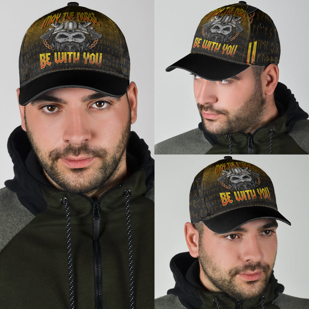 Viking Classic Cap May The Norse Be With You Classic Cap RLT12 Trucker Hats Custom Hats Gifts For Men & Women