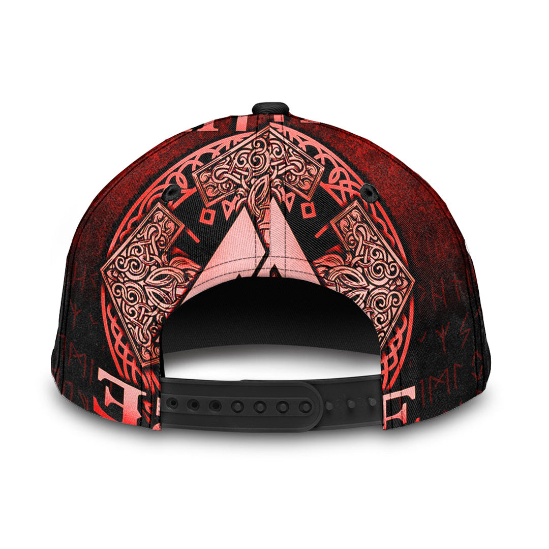 Viking Classic Cap May The Norse Be With You Viking Red Version Classic Cap RLT12 Trucker Hats Custom Hats Gifts For Men & Women
