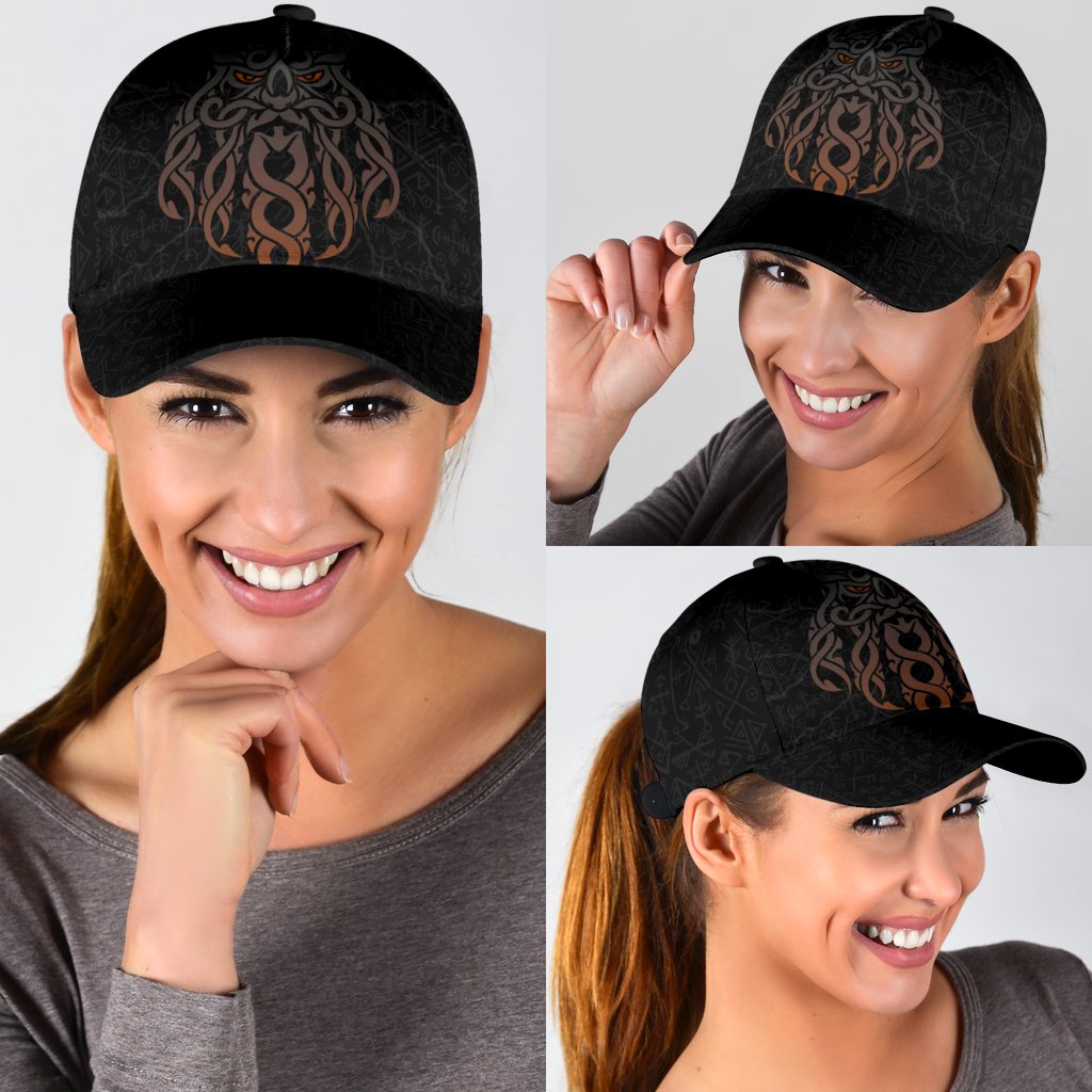 Viking Classic Cap, Odin God Furthark Tattoo Special RLT12 Trucker Hats Custom Hats Gifts For Men & Women