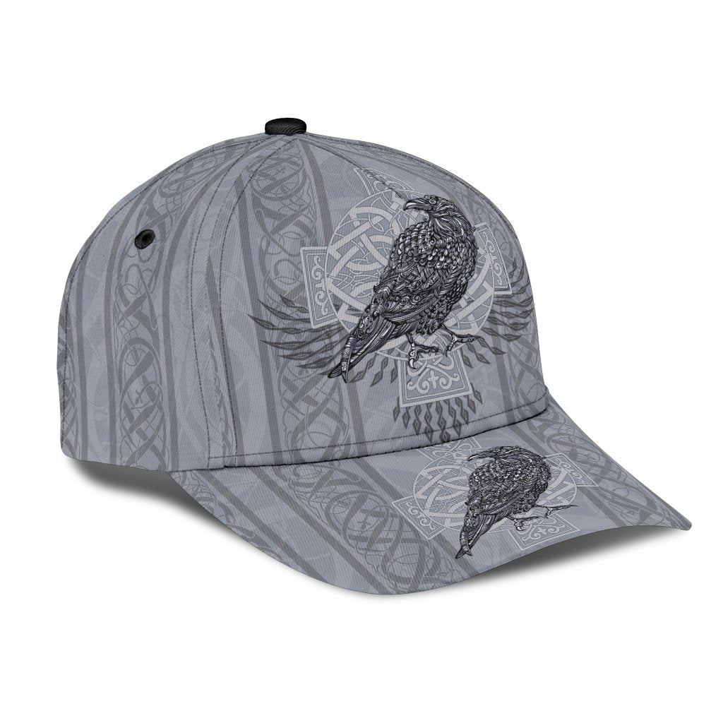 Viking Classic Cap Odin's Celtic Raven Scandinavian Tattoo RLT12 Trucker Hats Custom Hats Gifts For Men & Women