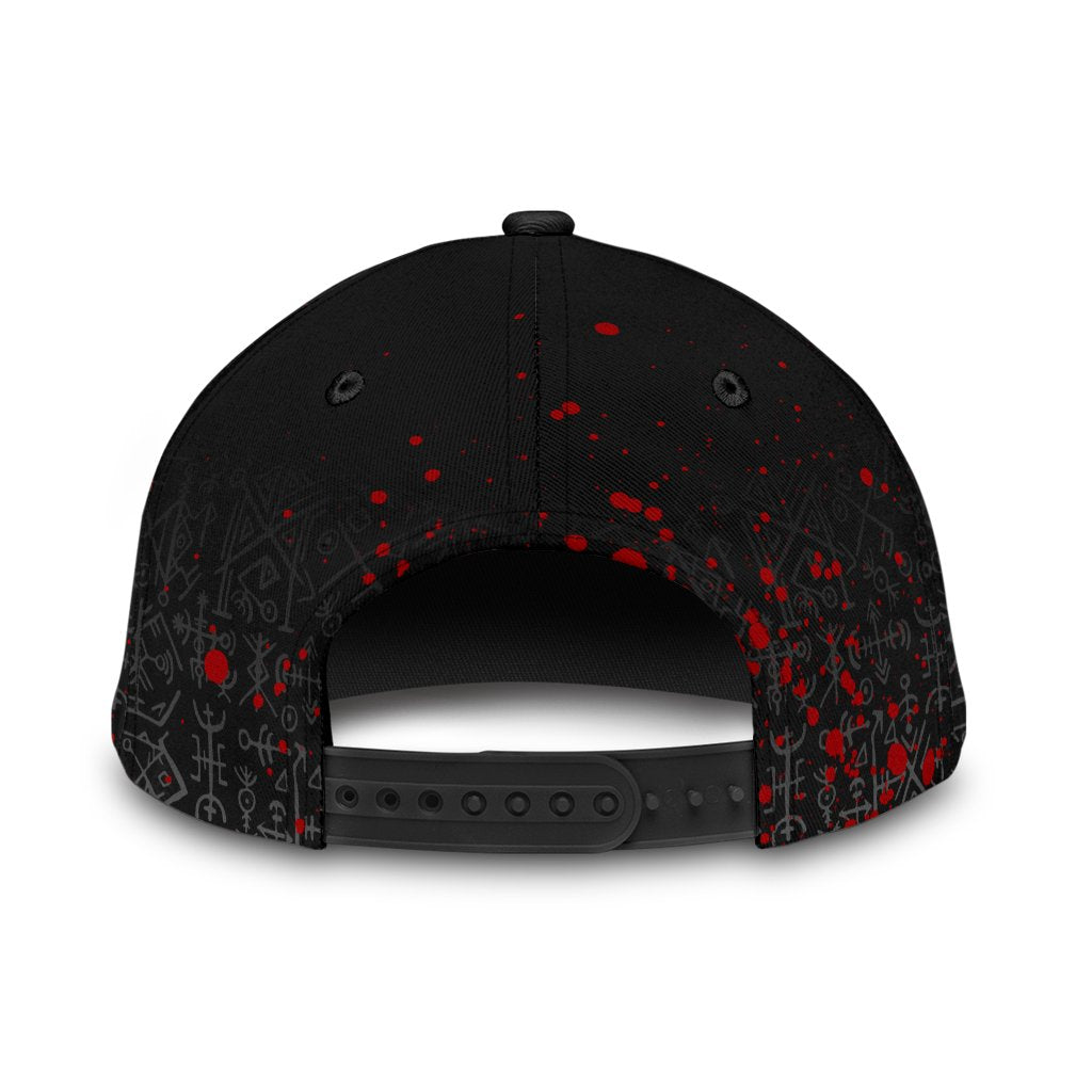 Viking Classic Cap Raven Celtic Tattoo Blood RLT12 Trucker Hats Custom Hats Gifts For Men & Women