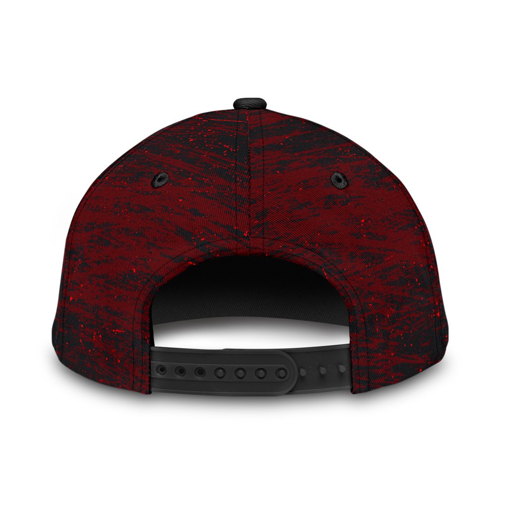 Viking Classic Cap Raven Of Odin and Symbol Viking On Blood Background RLT12 Trucker Hats Custom Hats Gifts For Men & Women