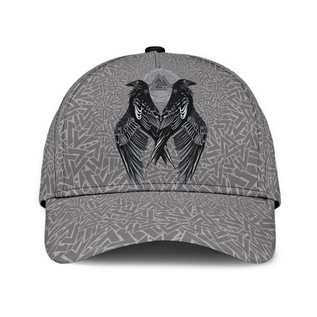 Viking Classic Cap Raven Valknut RLT12 Trucker Hats Custom Hats Gifts For Men & Women