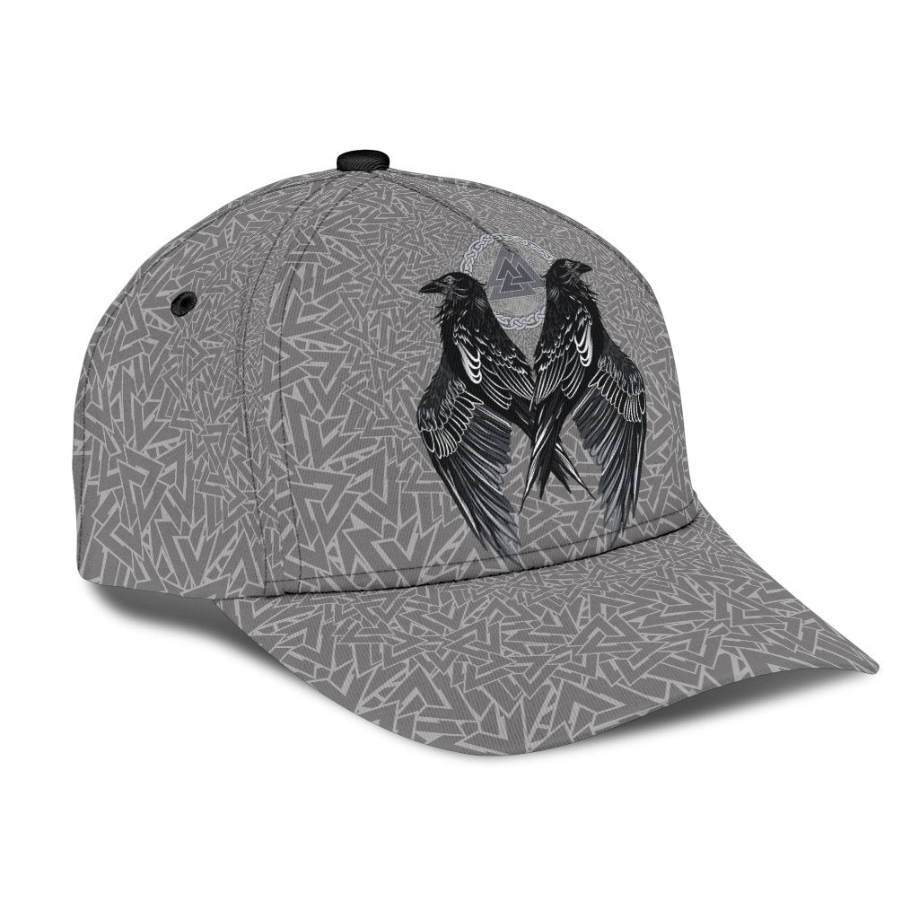 Viking Classic Cap Raven Valknut RLT12 Trucker Hats Custom Hats Gifts For Men & Women