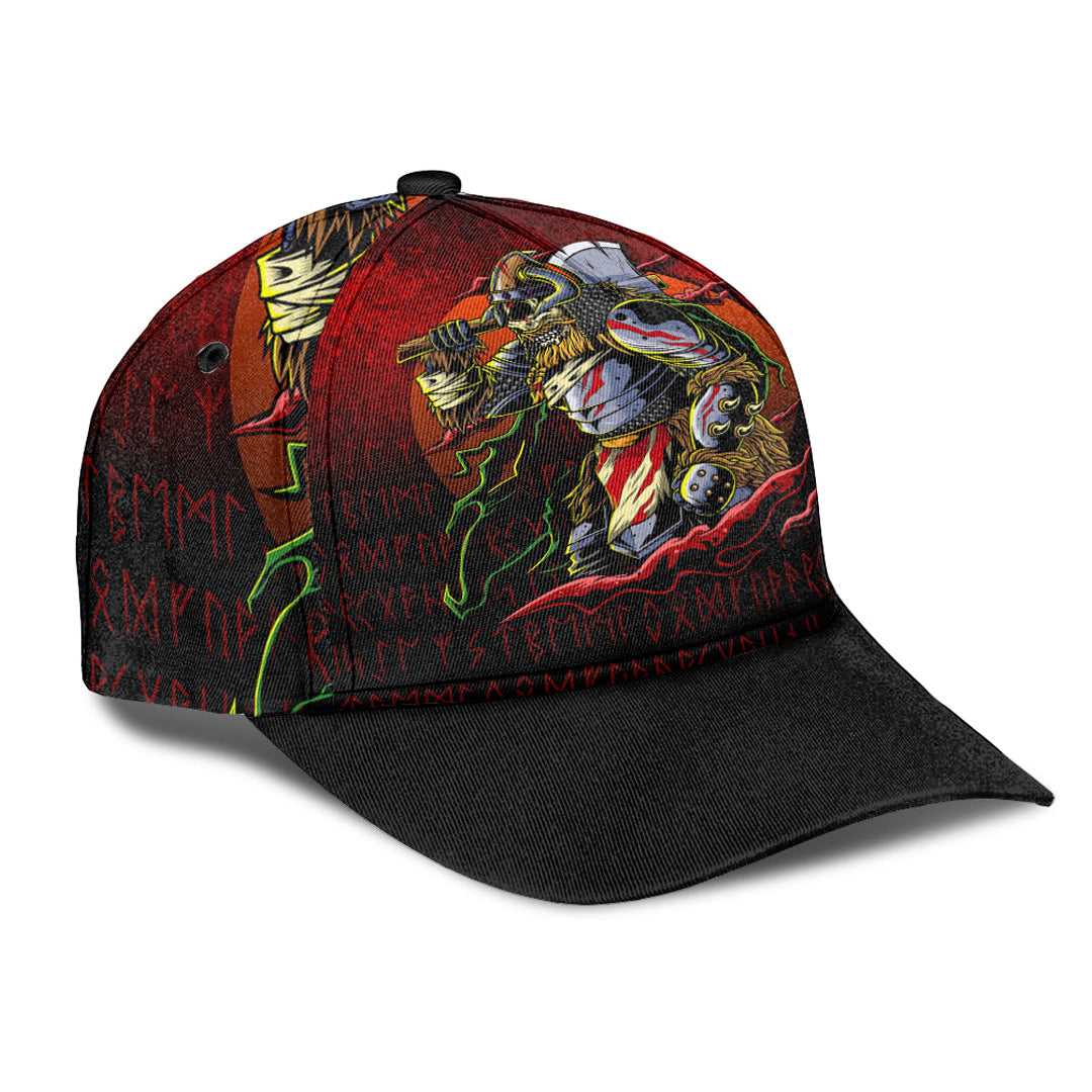 Viking Classic Cap Samurai Viking Warrior Ronin Berserk Armor Axe Classic Cap RLT12 Trucker Hats Custom Hats Gifts For Men & Women