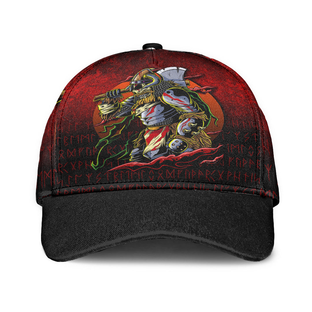 Viking Classic Cap Samurai Viking Warrior Ronin Berserk Armor Axe Classic Cap RLT12 Trucker Hats Custom Hats Gifts For Men & Women