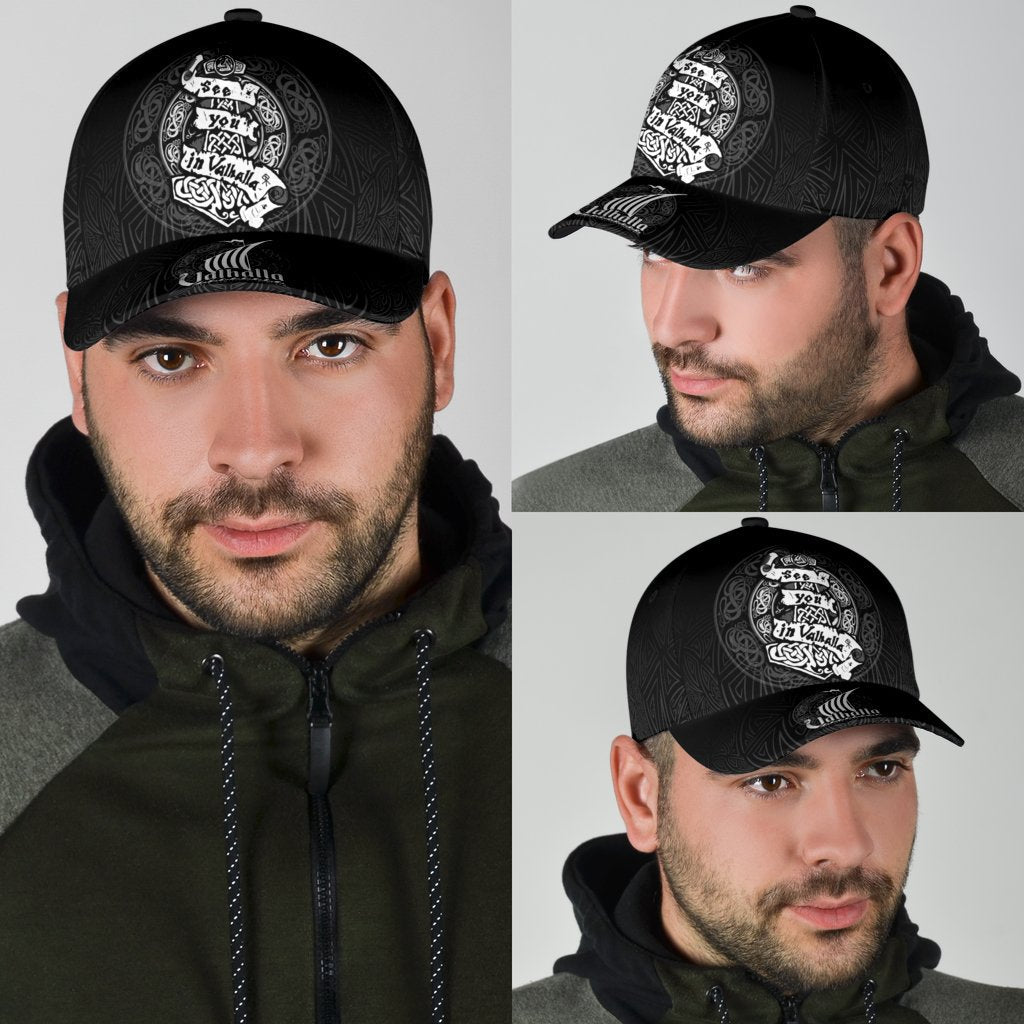 Viking Classic Cap See You In Valhalla RLT12 Trucker Hats Custom Hats Gifts For Men & Women