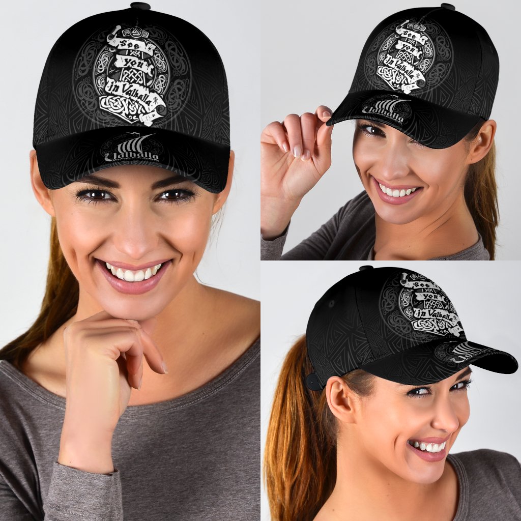 Viking Classic Cap See You In Valhalla RLT12 Trucker Hats Custom Hats Gifts For Men & Women