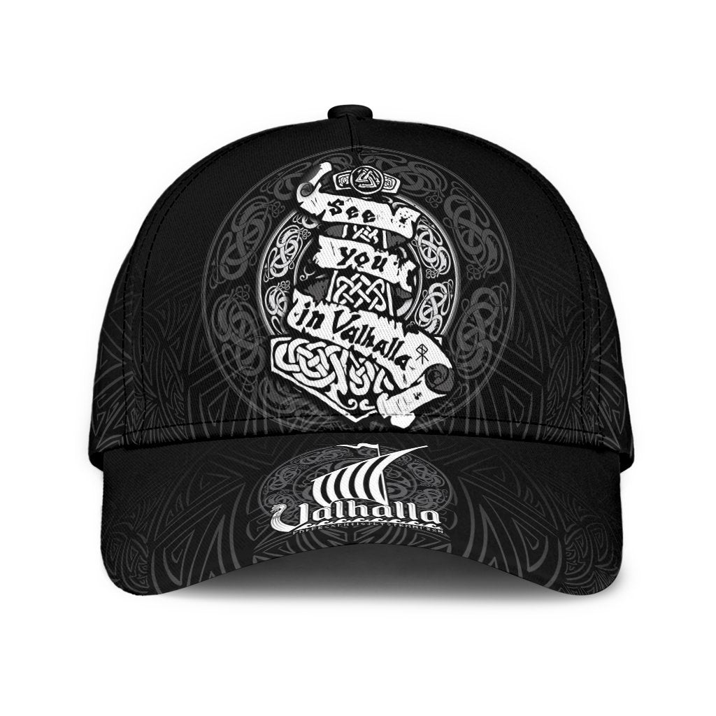Viking Classic Cap See You In Valhalla RLT12 Trucker Hats Custom Hats Gifts For Men & Women