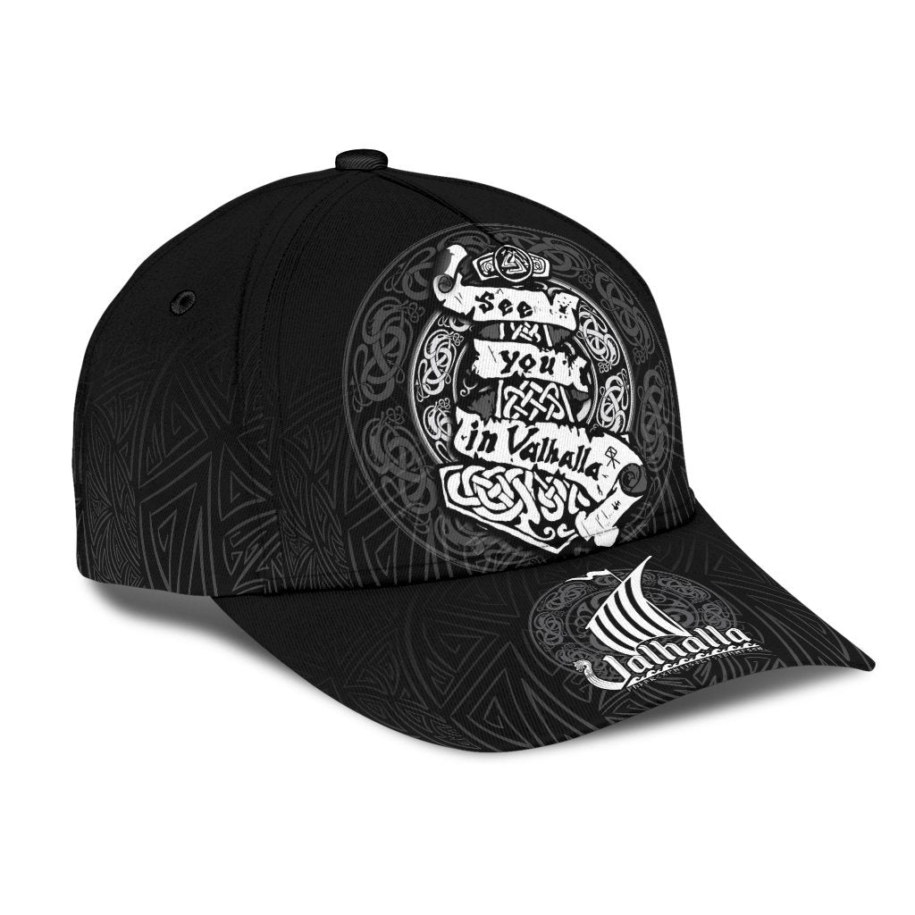 Viking Classic Cap See You In Valhalla RLT12 Trucker Hats Custom Hats Gifts For Men & Women