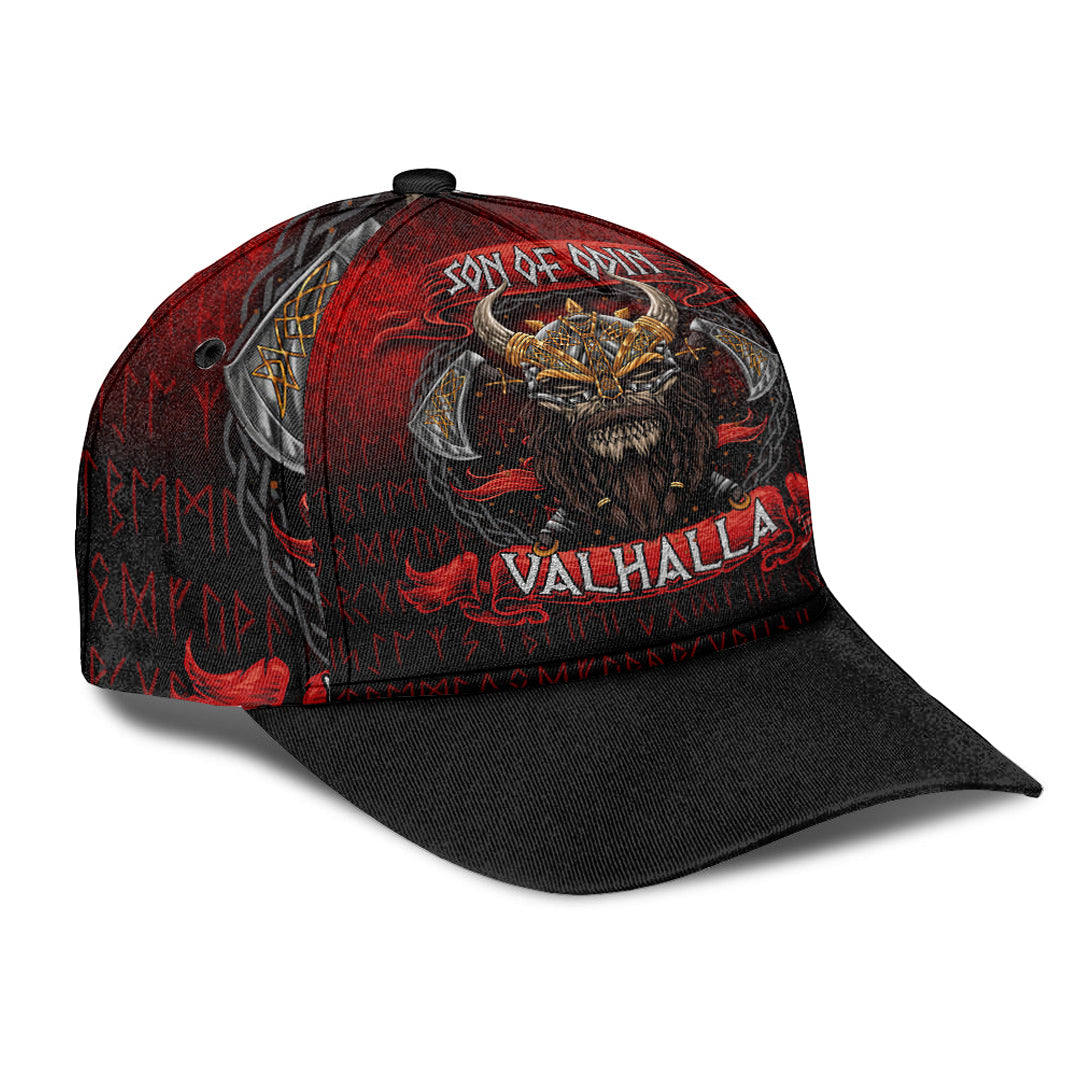 Viking Classic Cap Son of Odin Valhalla Classic Cap RLT12 Trucker Hats Custom Hats Gifts For Men & Women