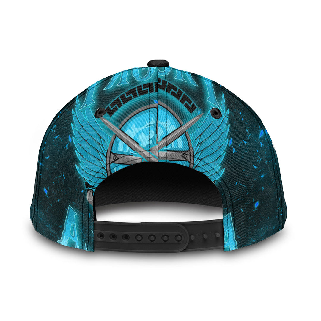 Viking Classic Cap Victory Or Valhalla Cyan Style Classic Cap RLT12 Trucker Hats Custom Hats Gifts For Men & Women