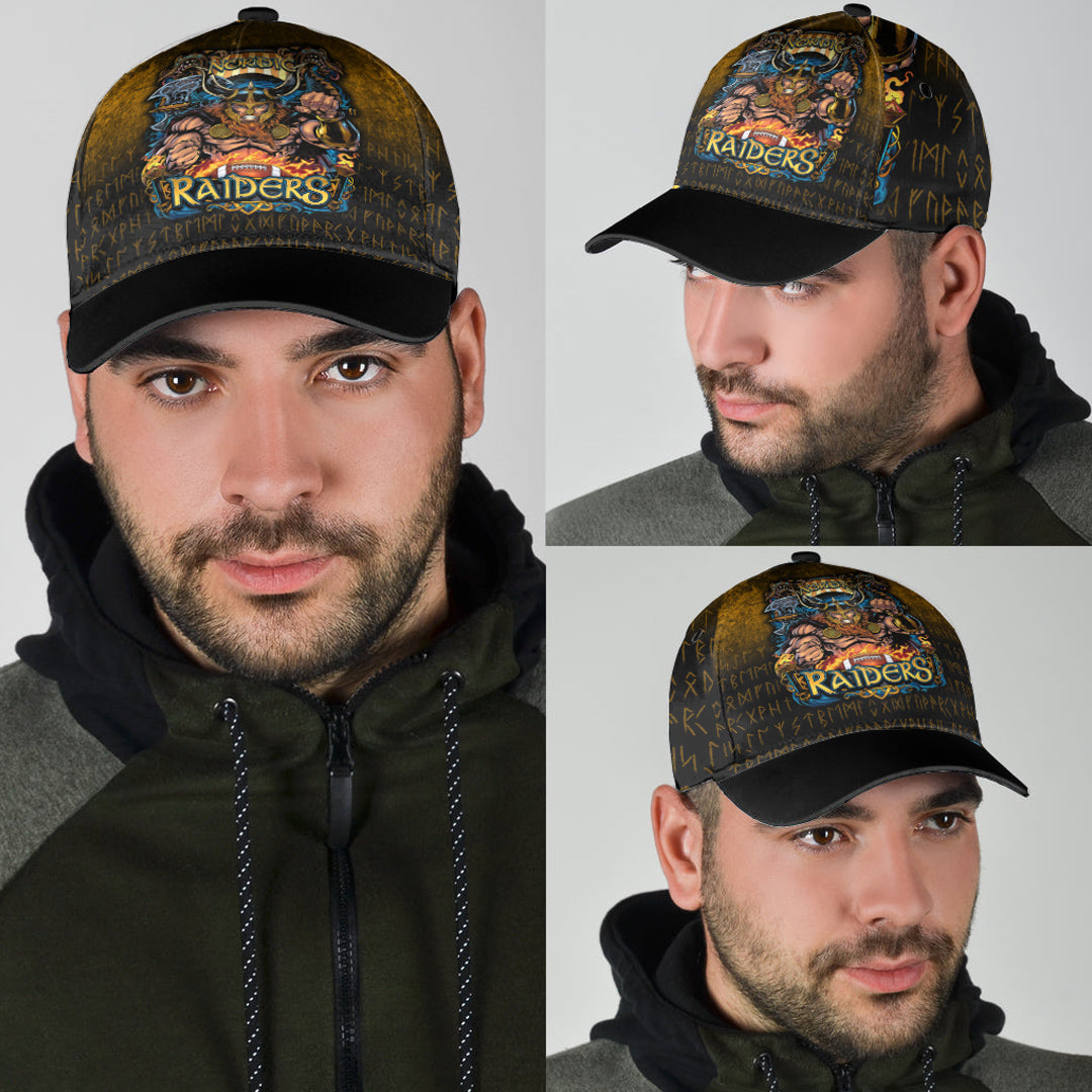 Viking Classic Cap Viking Nordic Raiders Classic Cap RLT12 Trucker Hats Custom Hats Gifts For Men & Women