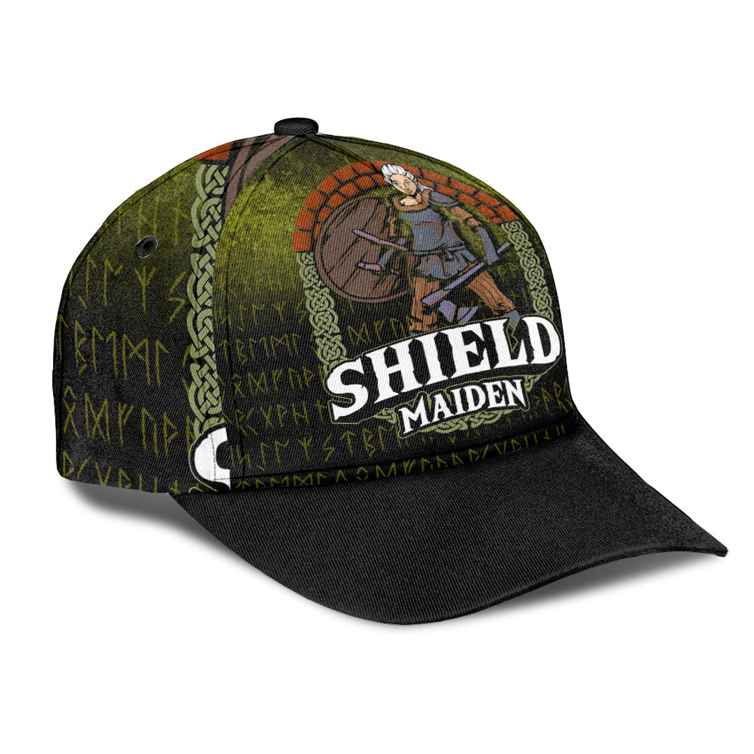 Viking Classic Cap Viking Shield Maiden Classic Cap RLT12 Trucker Hats Custom Hats Gifts For Men & Women