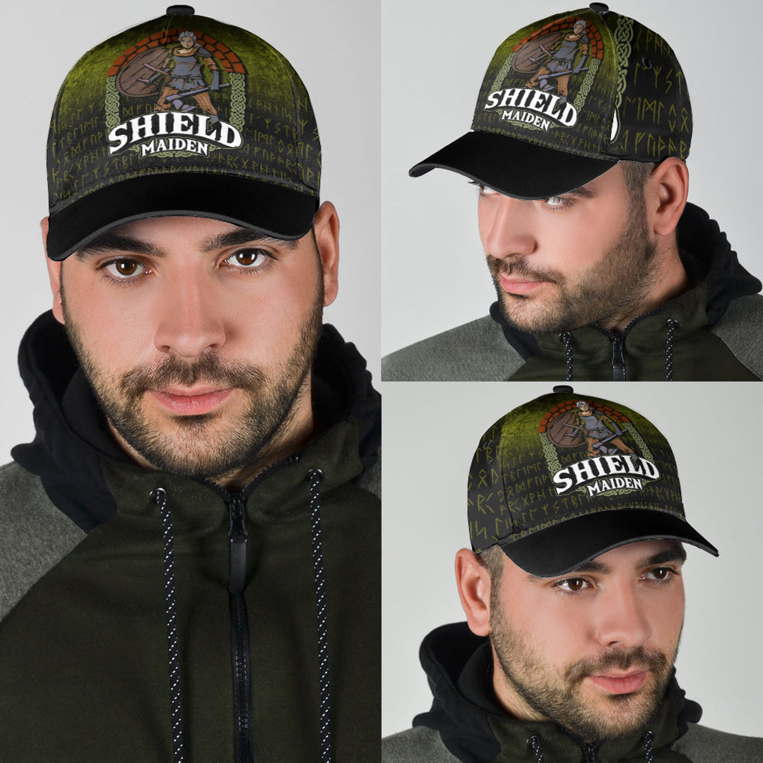 Viking Classic Cap Viking Shield Maiden Classic Cap RLT12 Trucker Hats Custom Hats Gifts For Men & Women