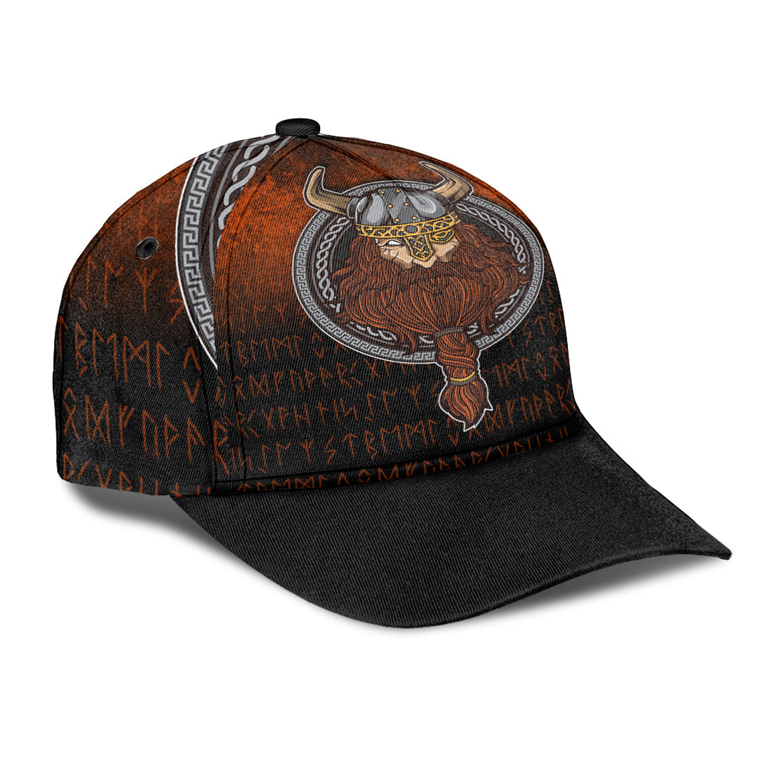 Viking Classic Cap Viking Warrior Odin Valhalla Classic Cap RLT12 Trucker Hats Custom Hats Gifts For Men & Women